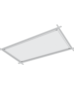 Máng Đèn Âm Trần Có Chụp Mica Và Có Tấm Che BALLAST Kiểu M