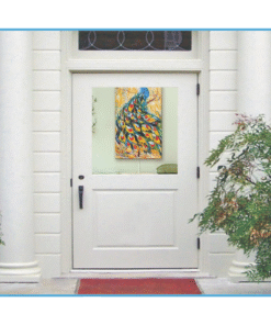 Cửa Đi 1 Cánh Mở Ngoài Có Ô Cố Định Lấy Sáng (Khung Nối)